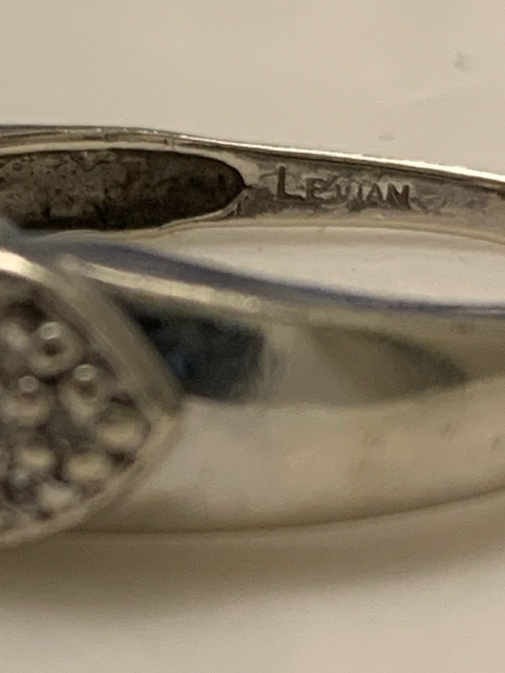 Authentic LeVian white gold tanzanite diamond ring PRICE DROP – SHIPS TOMORROW - Picture 9 of 11